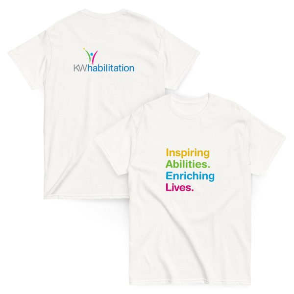 Inspiring Abilities Enriching Lives T Shirt (with back printing) - Image 10