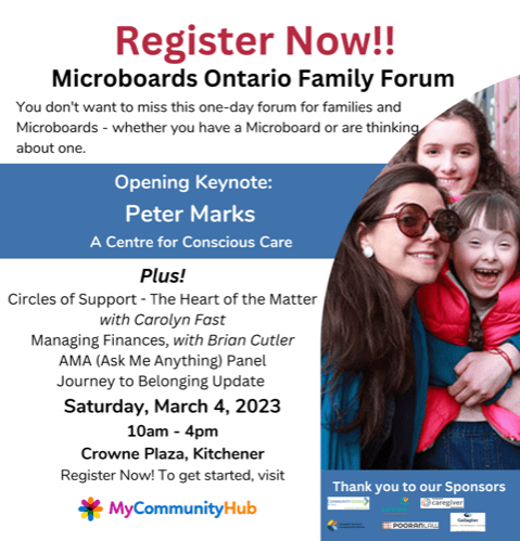 Register now for Microboards Ontario Family Forum