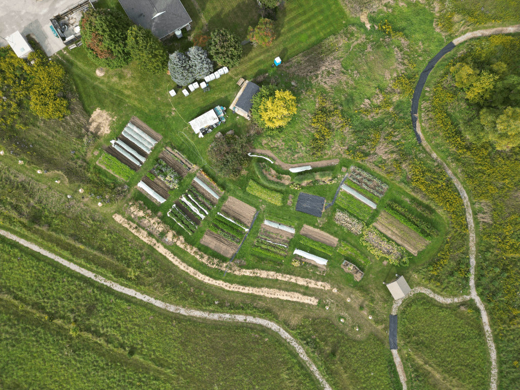 Aerial view of KW Habilitation's Our Farm.